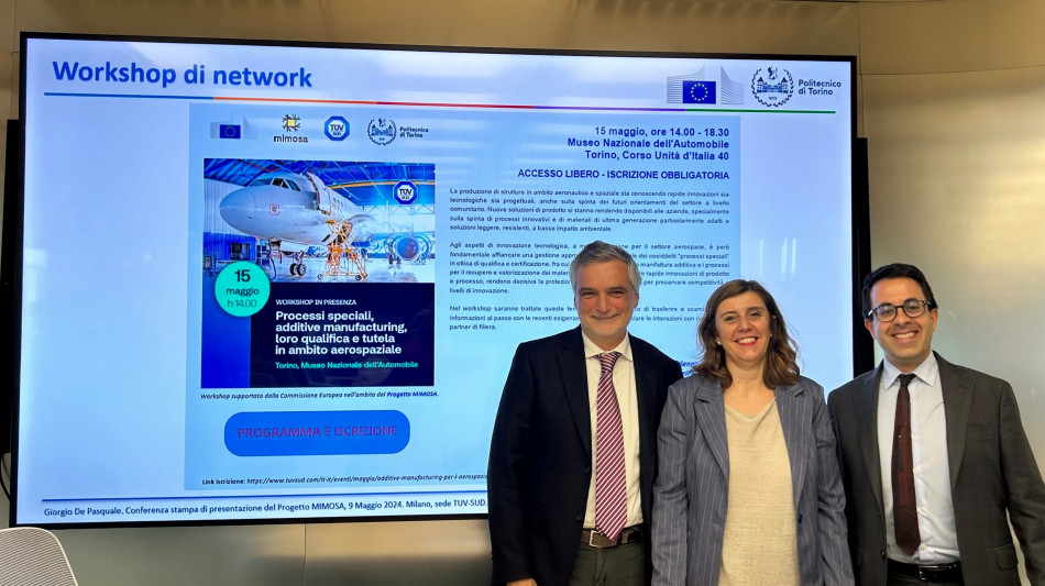 Allo studio in Italia aerei pi&ugrave; leggeri e resistenti