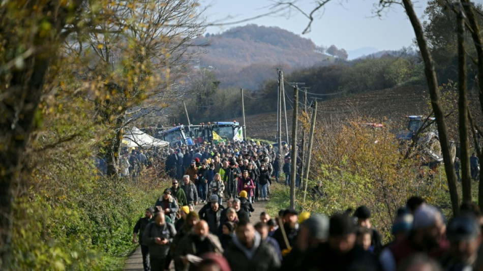 French forces use tear gas to clear protesters protecting condemned cows