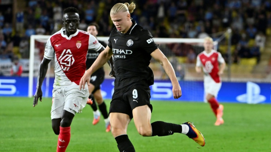 Haaland scores twice but Man City denied by Monaco in Champions League