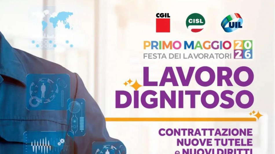Primo maggio, Cgil Cisl Uil in piazza a Marghera per 'il lavoro dignitoso'