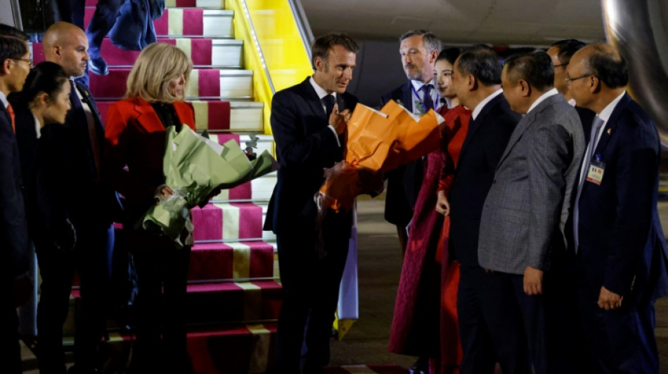 France's Macron arrives in Vietnam for Southeast Asia tour