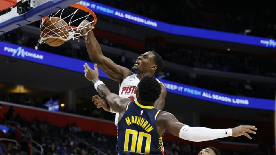 NBA: 13e succ&egrave;s d'affil&eacute;e et record &eacute;gal&eacute; pour Detroit, huit &agrave; la suite pour les Raptors