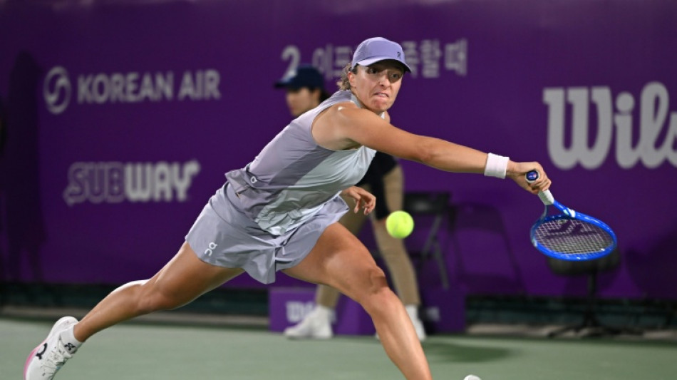 Tennis: Swiatek souffre mais s'impose en finale à Séoul